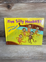 Five Silly Monkeys Hardcover Book