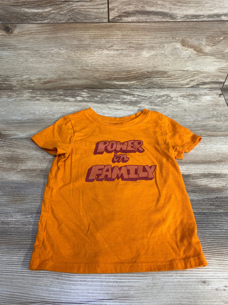Cat & Jack Power In Family Shirt Orange sz 3T - Me n Mommy To Be