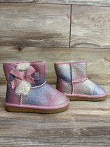 Krabor Glitter Faux Fur Winter Boots Pink sz 8c