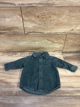 Just One You Button Up Corduroy Shirt Green sz 3m