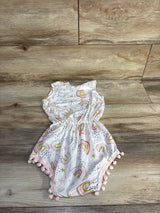 NEW Mila & Rose Pom-Pom Romper White sz 2-3T