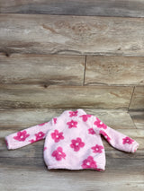Just One You Sherpa Half Zip Pull Over Hoodie Pink sz 18m