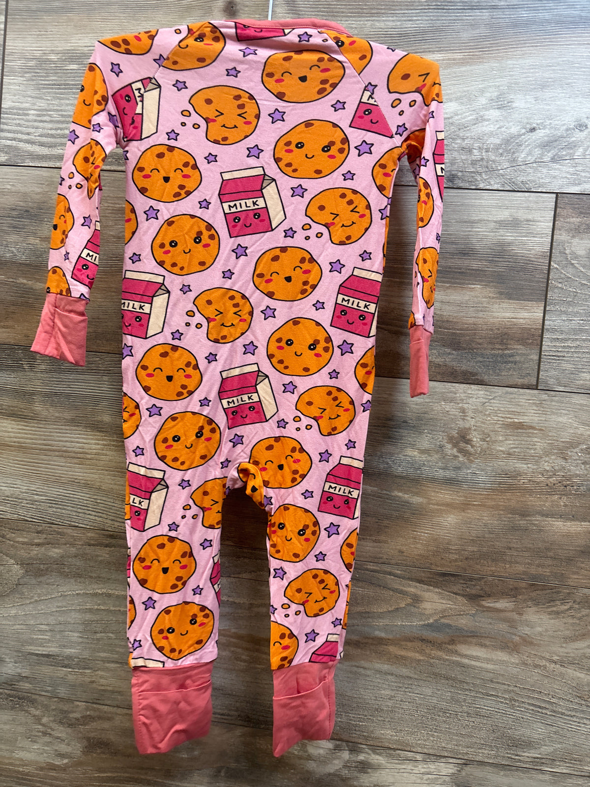 Cookies & Milk Bamboo Convertible Sleeper Pink sz 12-18m