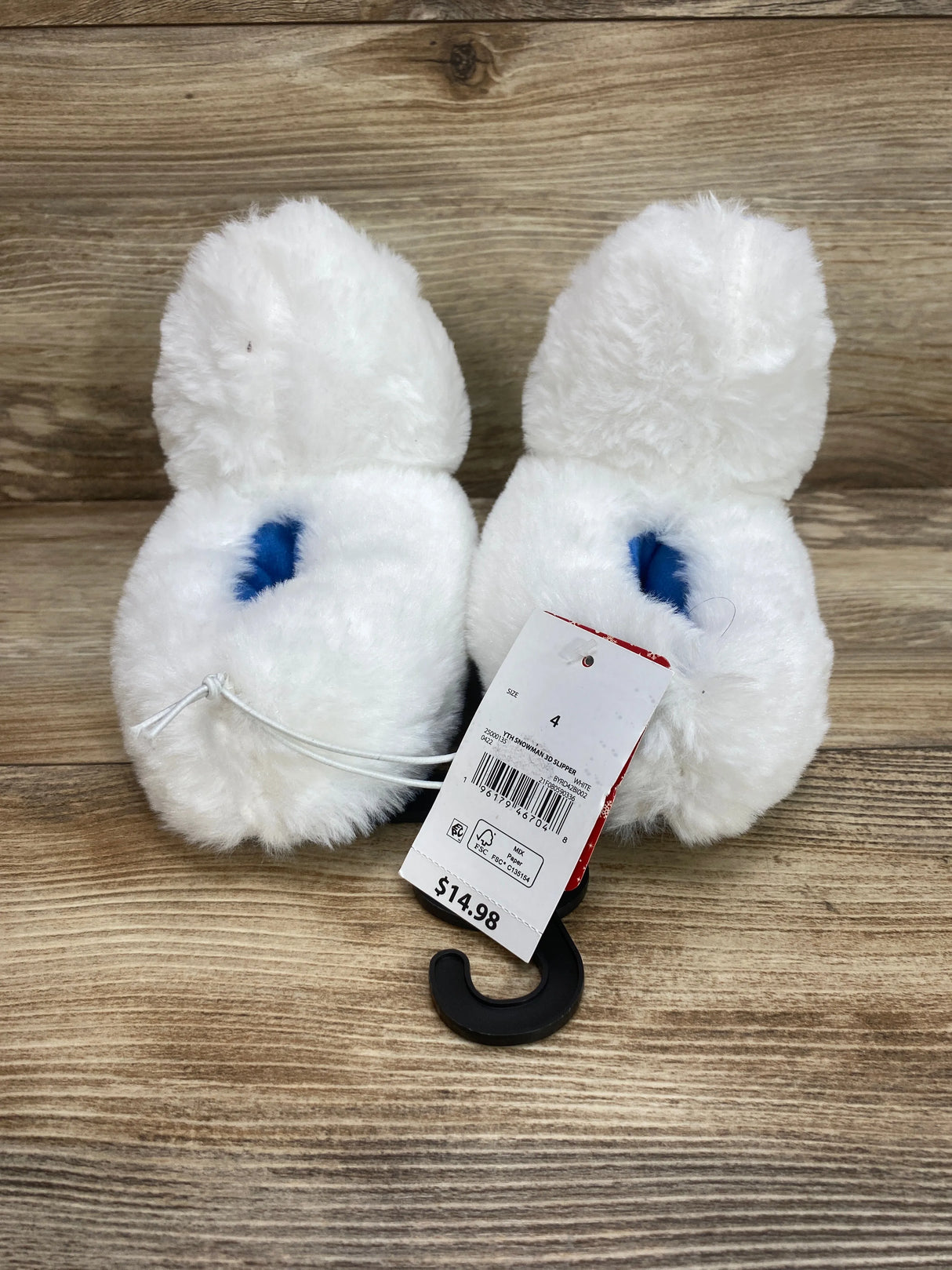 NEW Rudolph the Red Nosed Reindeer" Abominable Snowman "Bumble" Slippers White Sz 4c