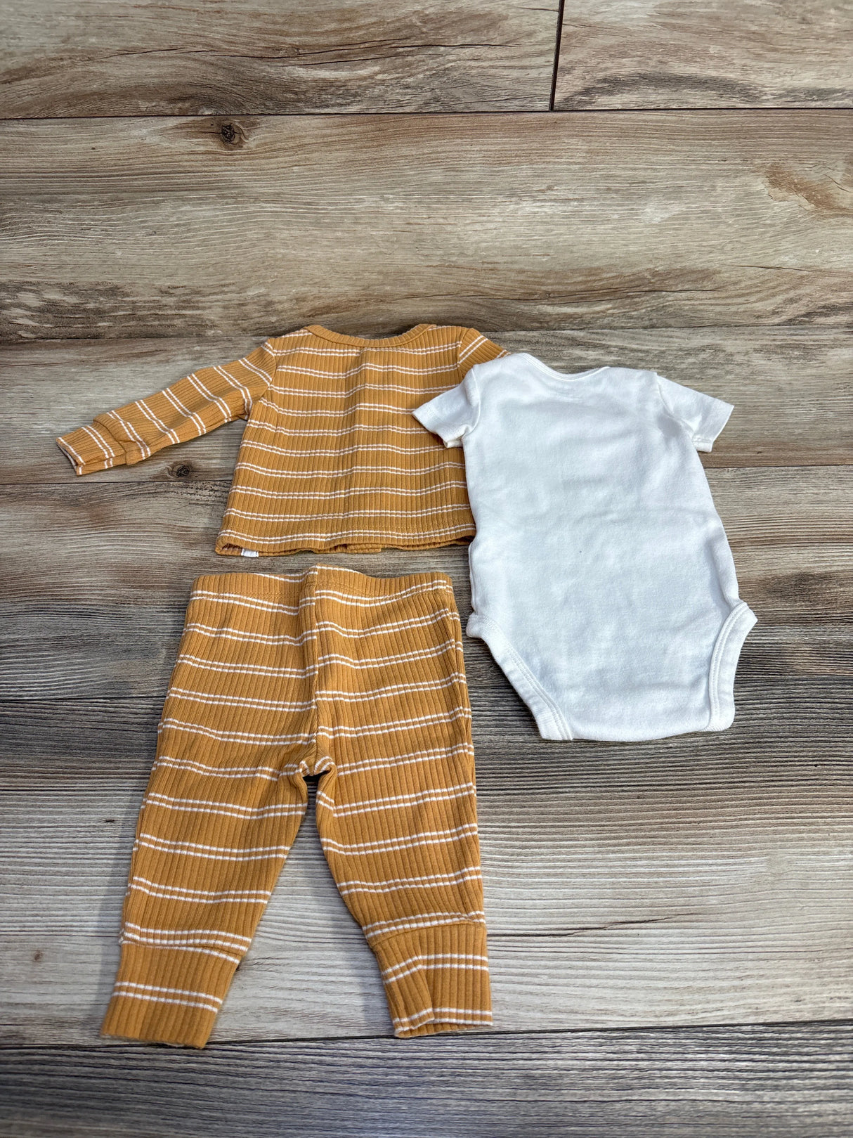 Carter's 3pc Sweet Little One Bodysuit Set White sz 3m