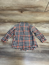 Old Navy Buffalo Check Button Up Shirt Ivory sz 12-18m