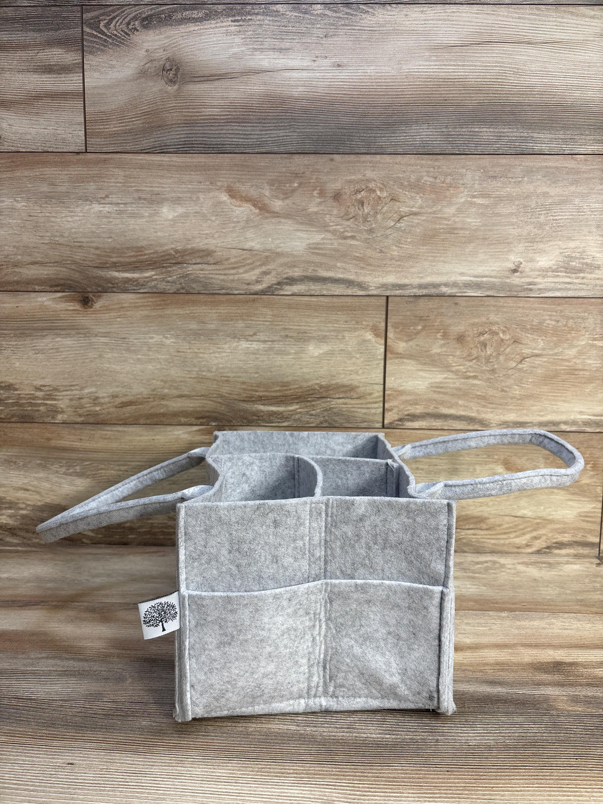 Parker Baby Co. Felt Diaper Caddy in Grey