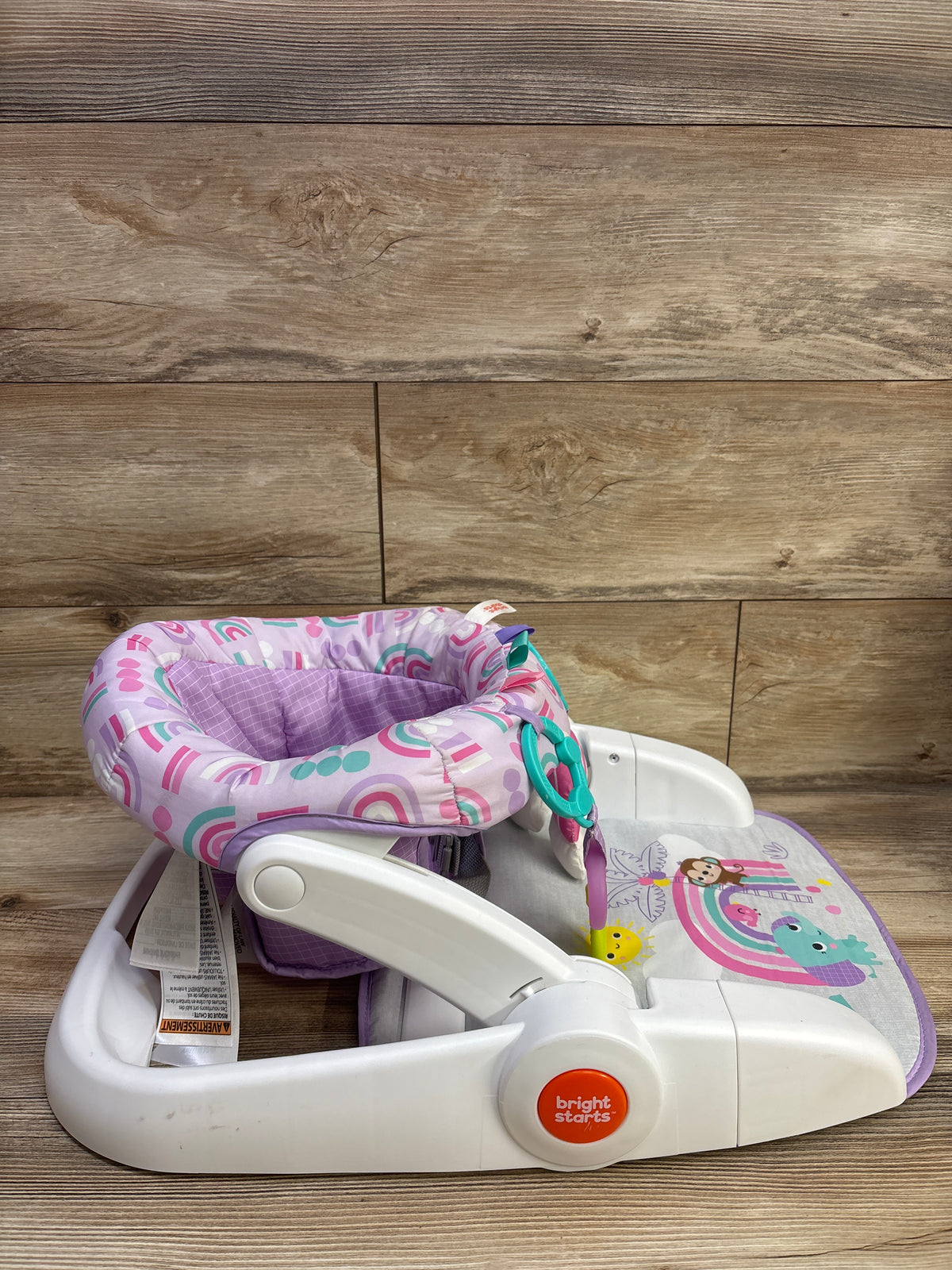 Bright Starts Learn-to-Sit 2-Position Floor Seat in Purple Paradise