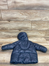 Zara Hooded Puffer Jacket Blue sz 12-18m
