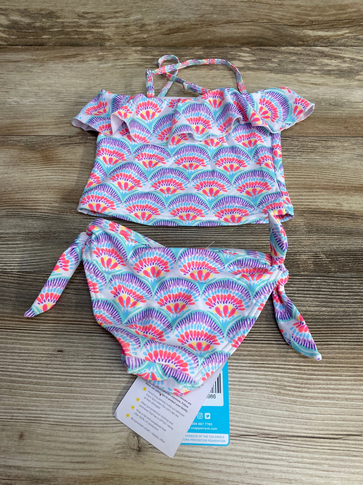 NEW Snapperrock 2pc Tankini White sz 2T