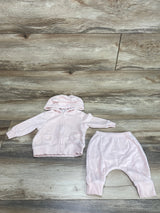 Carter's 2pc Terry Cloth Hoodie & Pants Pink sz 3m