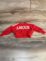 Grayson Mini Amour Sweatshirt Red sz 12m