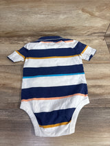 OshKosh Striped Polo Bodysuit White sz 24m