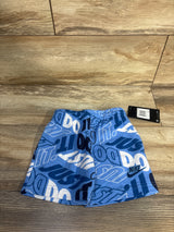 NEW Nike Just Do it All-Over Print Pull-On Shorts Blue sz 2T