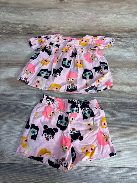 Okie Dokie 2pc Shirt & Shorts Pink sz 2T - Me n Mommy To Be