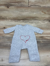 ED Quilted Side Snap Coverall Grey sz 3m
