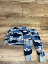 Carter's 2pc Velour Pajama Set Blue sz 2T