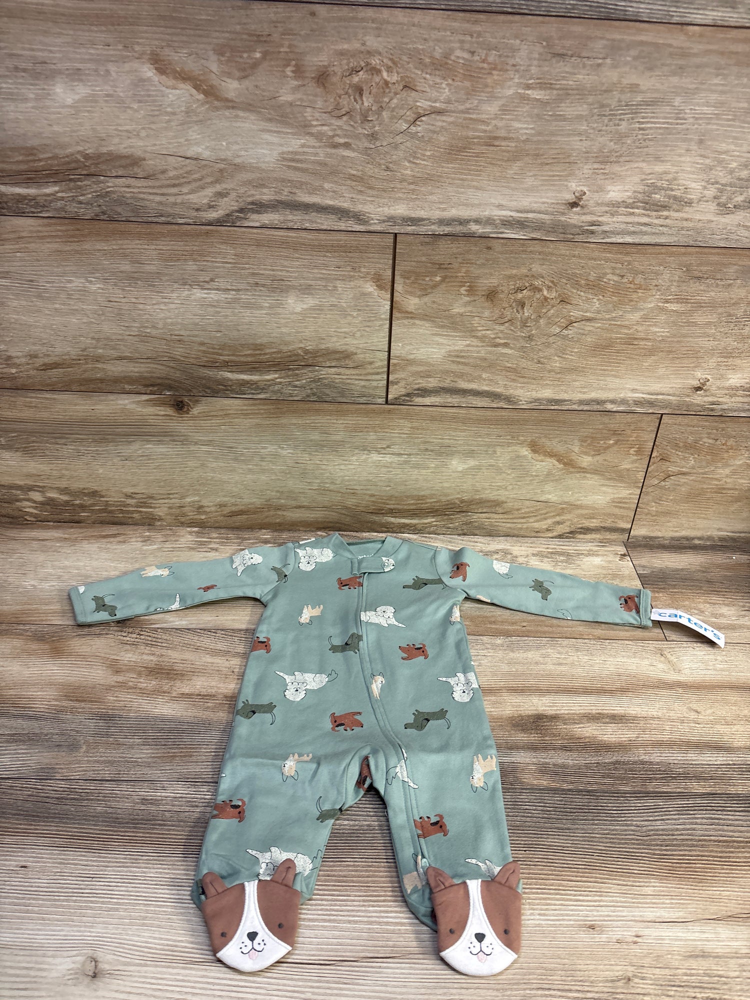 NEW Carter's Dog Sleeper Green sz 3m