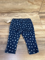 NEW Cat & Jack Polka Dot Jeggings Blue sz 0-3m