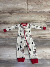 Lazy One Moose Christmas Sleeper Tan sz 6m