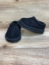 Cat & Jack Toddler Jude Faux Fur Clog Slippers Black Sz 5c