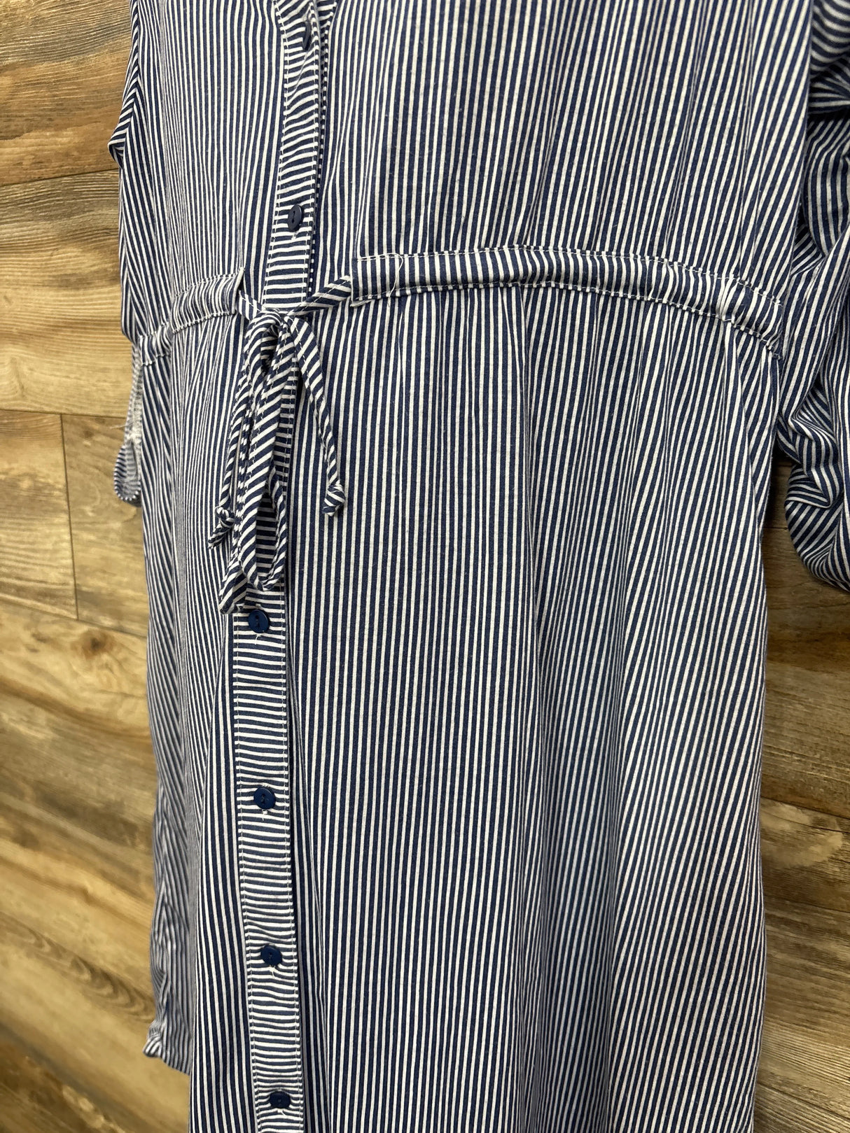 Eden & Olivia Maternity Striped Dress Blue sz XL