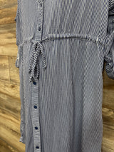 Eden & Olivia Maternity Striped Dress Blue sz XL