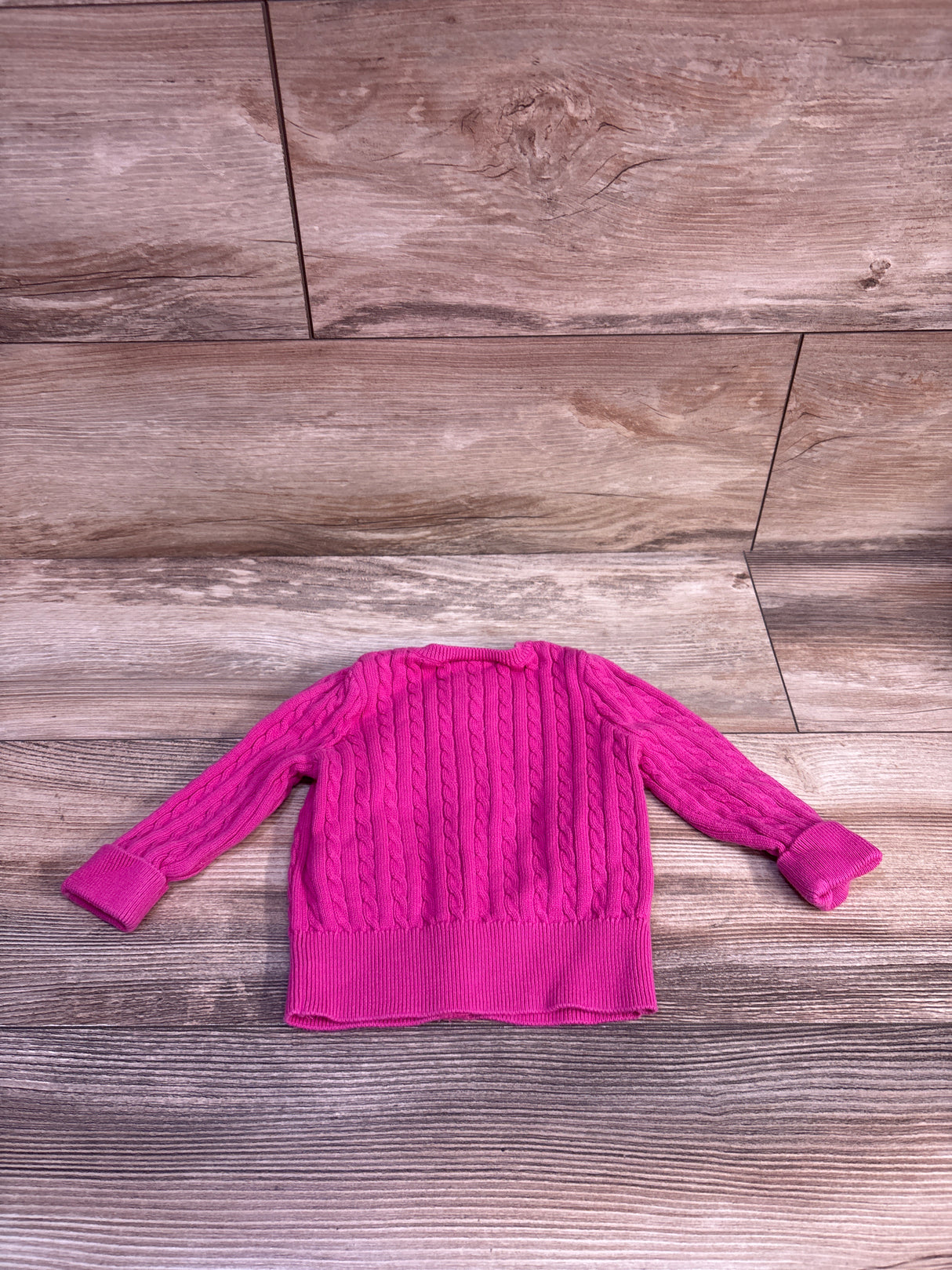Ralph Lauren Mini-Cable Cardigan Pink sz 9m