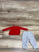 Just One You 2pc Mister Irresistible Sweatshirt & Pants Red sz 9m