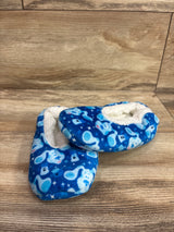 Blues Clues Fuzzy Slippers with Grip Bottoms Blue sz 7/8c
