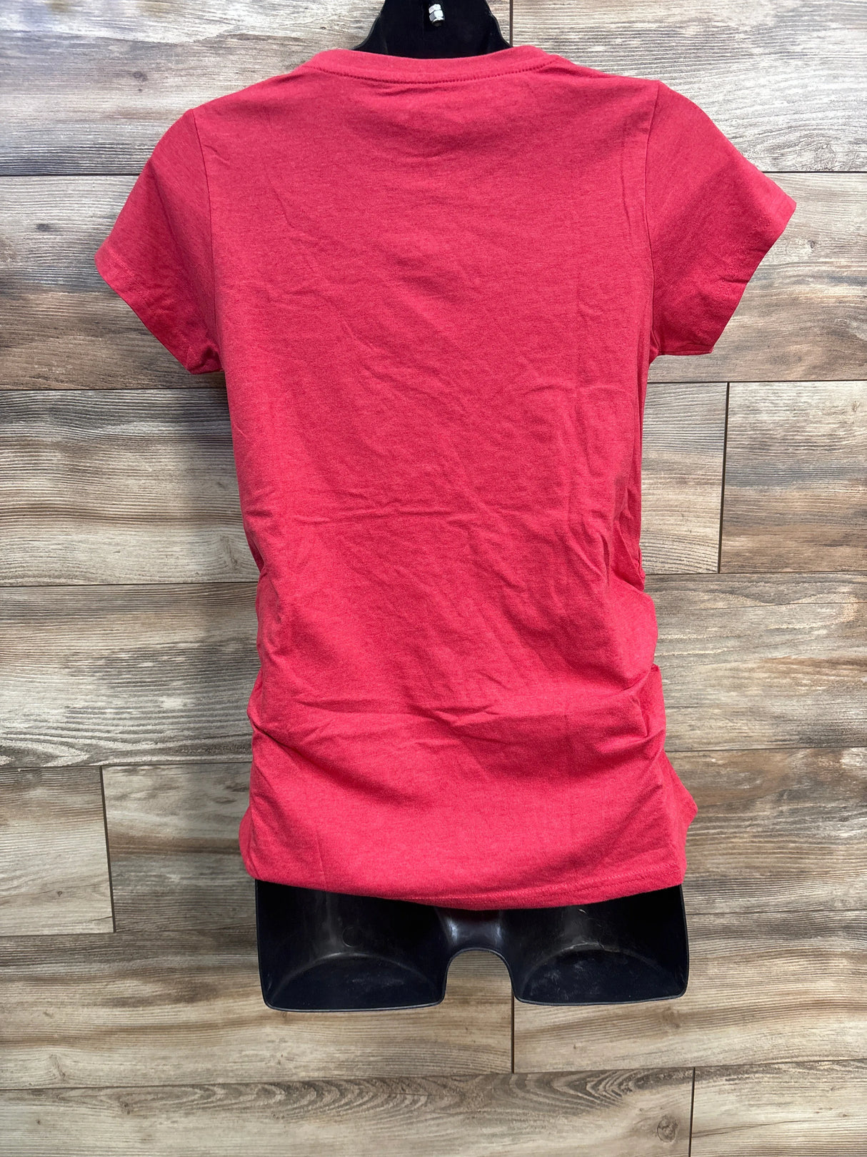 Crazy Dog First Time Mommy Ruched Shirt Red sz Medium