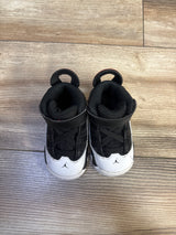 Air Jordan 6 Rings TD 'Black White University Red' Sneakers sz 4c