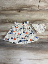 Baby Gap 2pc Floral Dress & Bloomers Cream sz 3-6m