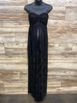 Sleeveless Lace Photoshoot Maternity Gown Black sz Small - Me n Mommy To Be