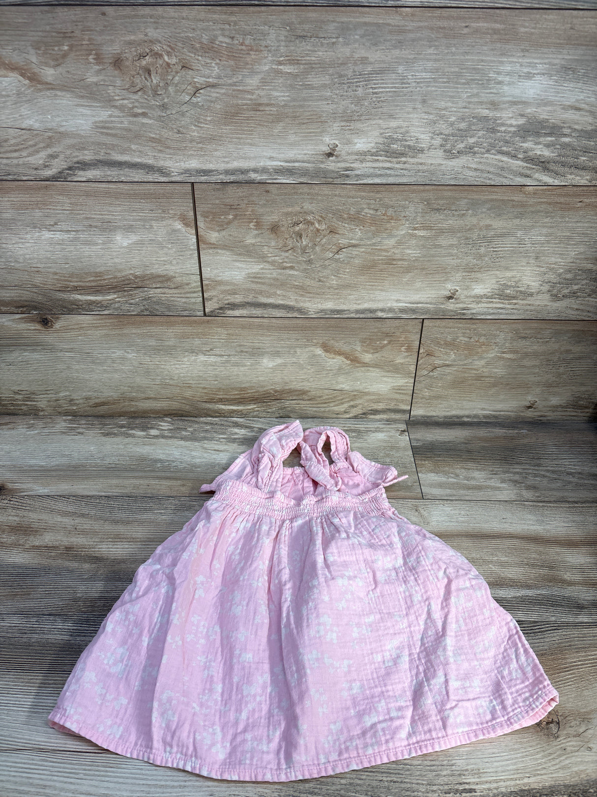 Cat & Jack Smocked Gauze Dress Pink sz 3T