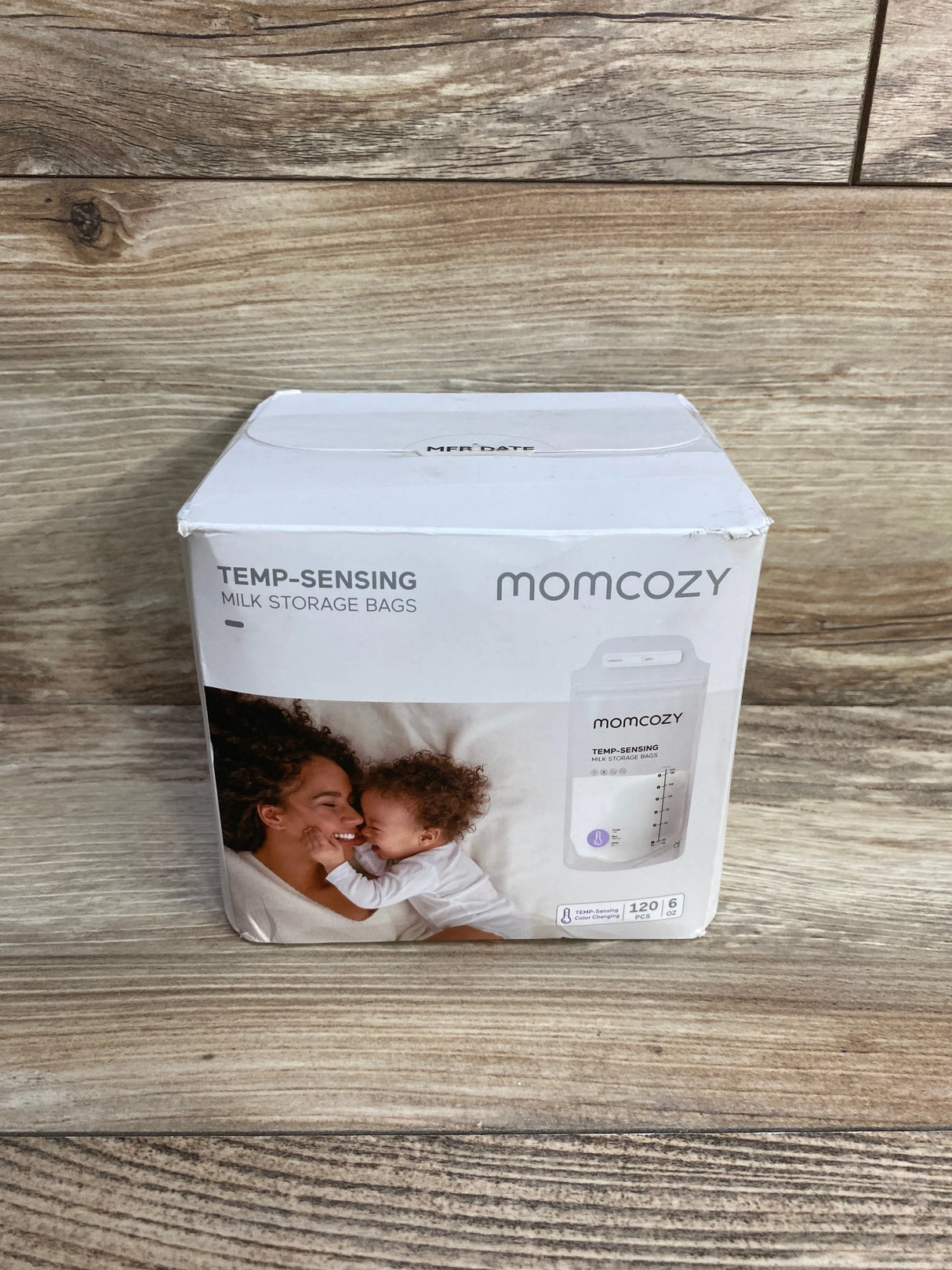 NEW Momcozy Temp-Sensing Breast Milk Storage Bags, 6oz 120ct.