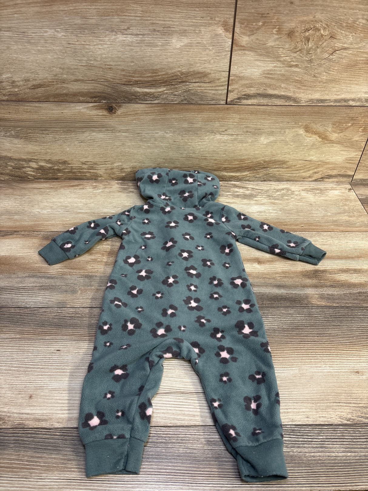Carter's Blanket Hooded Coverall Green sz 6m