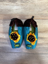 Goody Sassy Slippers LJ Designs Teal sz 6/7c