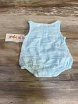 NEW Cat & Jack Gauze Bunny Romper Blue sz Newborn