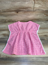 Nicole Miller Eyelet Swim Cover Up Pink sz 5T