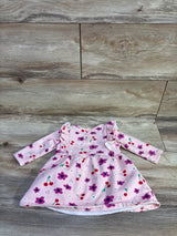 Tucket + Tate Cherry Print Sweatshirt Dress Pink sz 3m