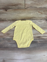 Disney Baby Winnie The Pooh Long Sleeve Bodysuit Yellow sz 9m