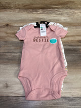 NEW Child Of Mine 3pk Bodysuits White sz 0-3m