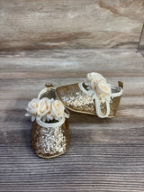 Myggpp Glitter Mary Jane Flats Gold sz 1c