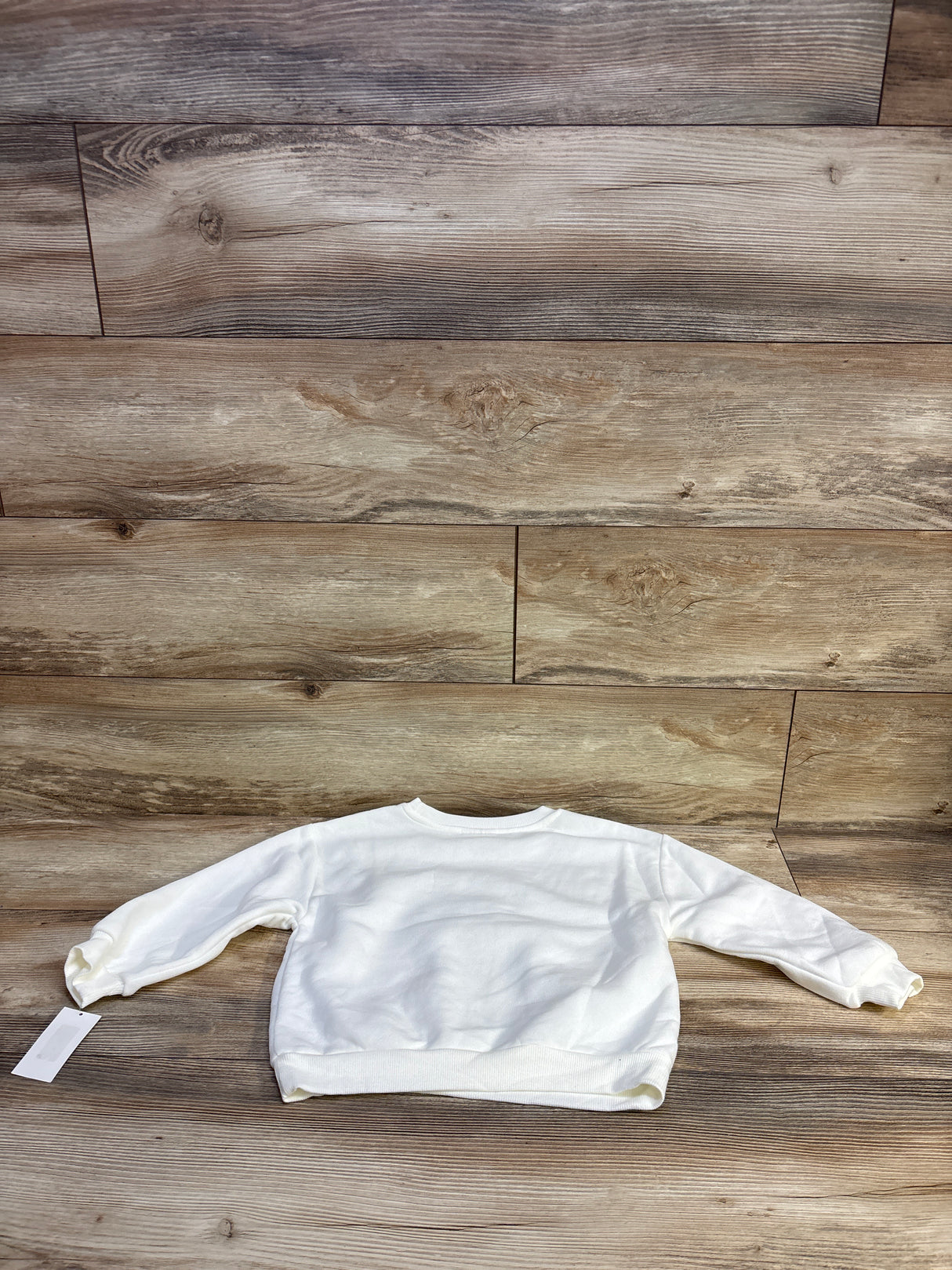 NEW Disney Junior Minnie Mouse Bow Sweatshirt White sz 5T