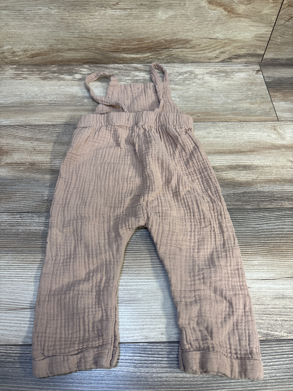 Grayson Collective Gauze Overalls Tan sz 12m