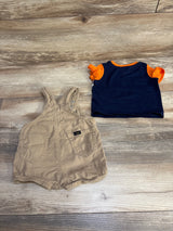 Lee 2pc Shirt & Shortall Orange sz 3-6m - Me n Mommy To Be