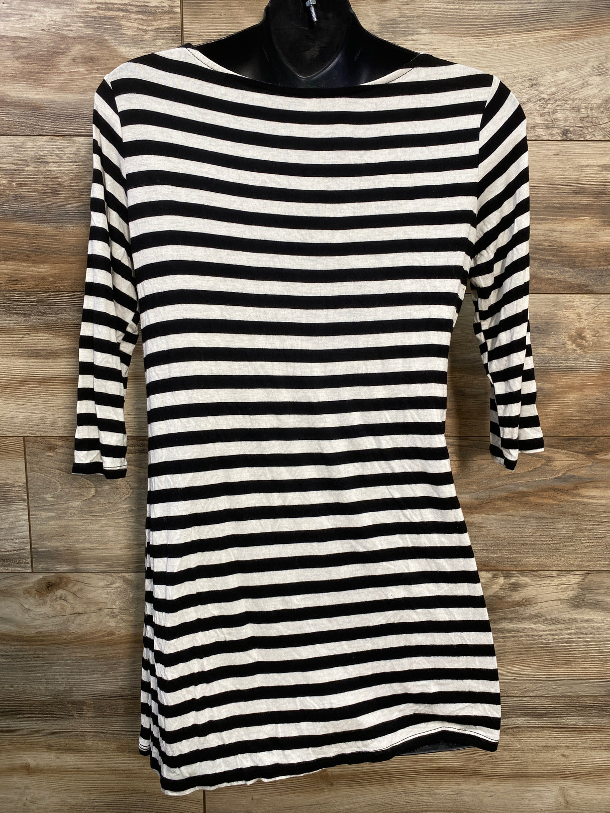 Pink Blush Striped Shirt Black/White sz Small