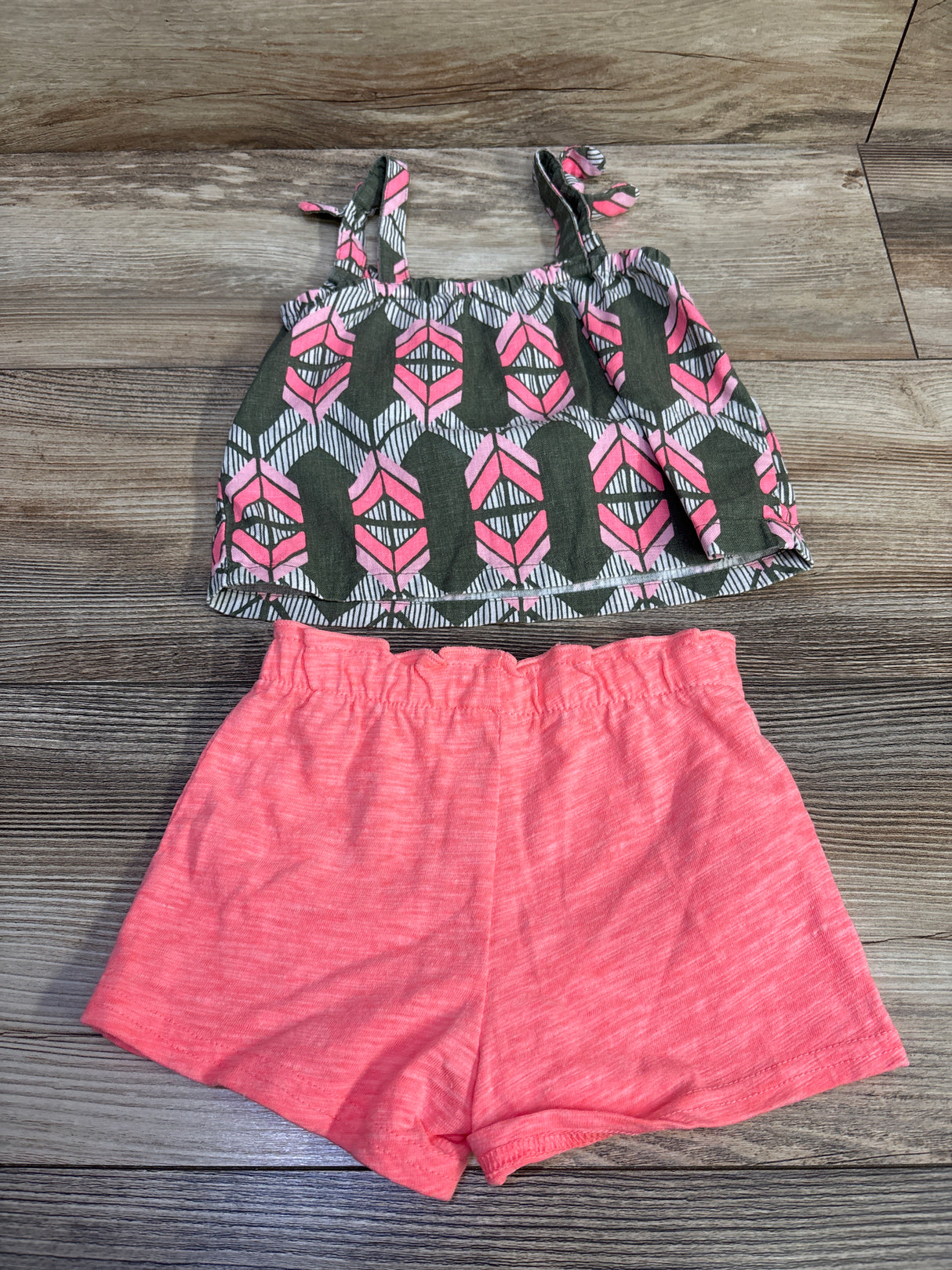 Carter's 2pc Tank Top & Shorts Set Green sz 9m