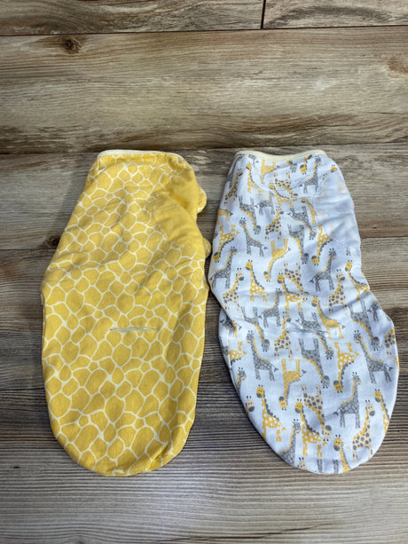 SwaddleMe 2pk Swaddle Wraps White/Yellow sz 0-3m - Me n Mommy To Be